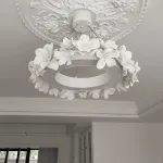 Подвесная люстра Numbo Flowers D с цветочным декором плафона от Vinsa