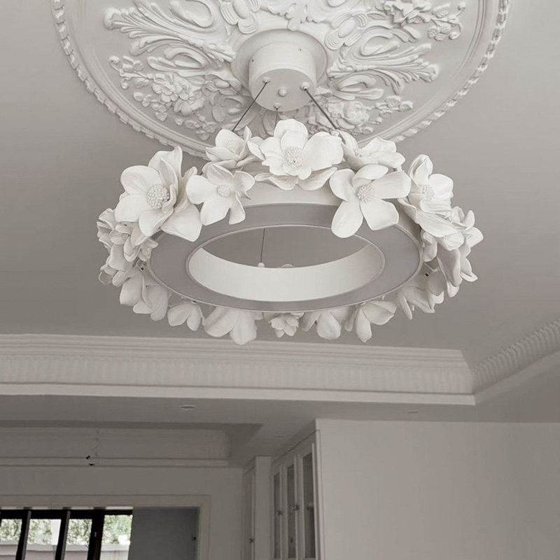 Подвесная люстра Numbo Flowers D с цветочным декором плафона от Vinsa Подвесная люстра Numbo Flowers D с цветочным декором плафона от Vinsa