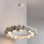 Подвесная люстра Numbo Flowers E с цветочным декором плафона от Vinsa