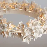 Подвесная люстра Numbo Flowers E с цветочным декором плафона от Vinsa