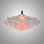 Подвесная люстра Silken Bloom A D100 с плафоном в форме цветка от Vinsa