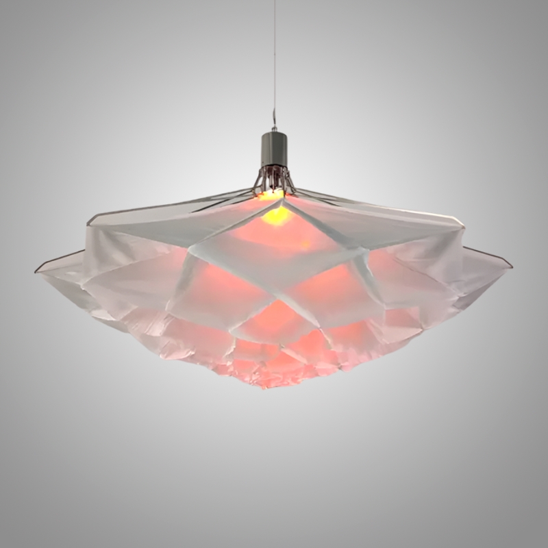 Подвесная люстра Silken Bloom A D100 с плафоном в форме цветка от Vinsa Подвесная люстра Silken Bloom A D100 с плафоном в форме цветка от Vinsa