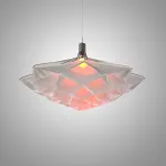 Подвесная люстра Silken Bloom A D60 с плафоном в форме цветка от Vinsa