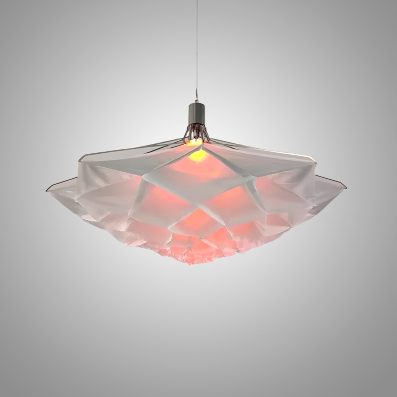 Подвесная люстра Silken Bloom A D60 с плафоном в форме цветка от Vinsa Подвесная люстра Silken Bloom A D60 с плафоном в форме цветка от Vinsa