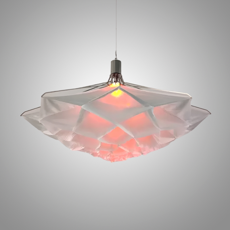 Подвесная люстра Silken Bloom A D80 с плафоном в форме цветка от Vinsa Подвесная люстра Silken Bloom A D80 с плафоном в форме цветка от Vinsa