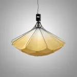 Подвесная люстра Silken Bloom В D60 с механизмом раскрытия с плафоном в форме цветка от Vinsa