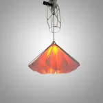 Подвесная люстра Silken Bloom C D60 с механизмом раскрытия и подъёма с плафоном в форме цветка от Vinsa