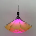 Подвесная люстра Silken Bloom В D120 с механизмом раскрытия с плафоном в форме цветка от Vinsa