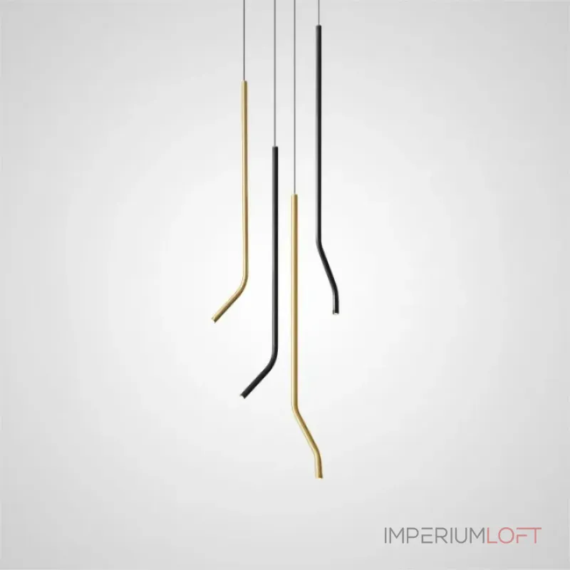 Подвесной светильник AIA C Brass с изогнутым плафоном от ImperiumLoft