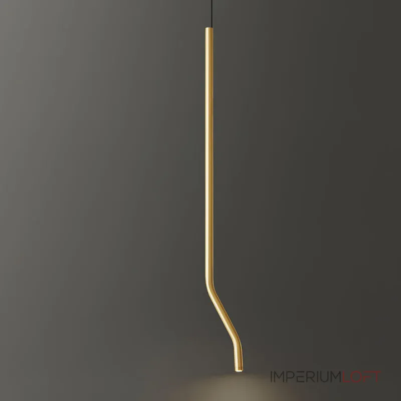 Подвесной светильник AIA C Brass с изогнутым плафоном от ImperiumLoft