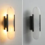 Бра MELANGE ELONGATED SCONCE Black с лаконичным плафоном от ImperiumLoft