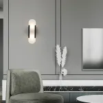 Бра MELANGE ELONGATED SCONCE Black с лаконичным плафоном от ImperiumLoft
