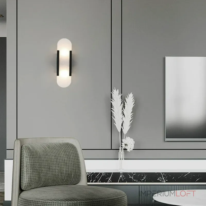 Бра MELANGE ELONGATED SCONCE Black с лаконичным плафоном от ImperiumLoft Бра MELANGE ELONGATED SCONCE Black с лаконичным плафоном от ImperiumLoft