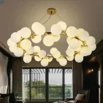 Подвесная люстра Milk Bubble Round Chandelier D100 от ImperiumLoft