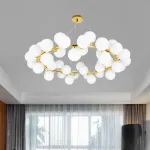 Подвесная люстра Milk Bubble Round Chandelier D100 от ImperiumLoft