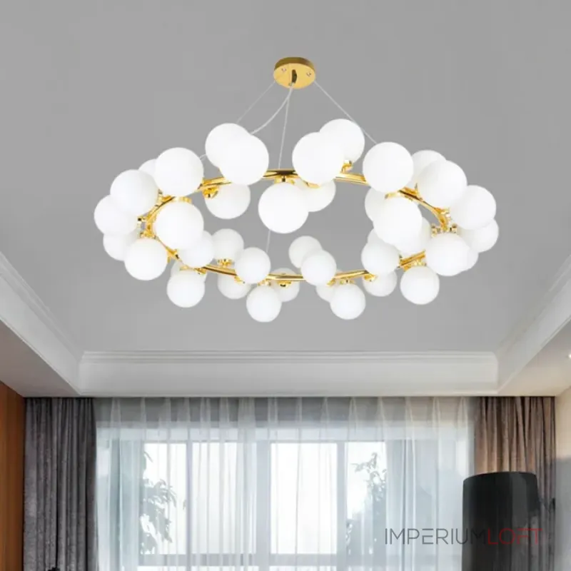 Подвесная люстра Milk Bubble Round Chandelier D100 от ImperiumLoft Подвесная люстра Milk Bubble Round Chandelier D100 от ImperiumLoft
