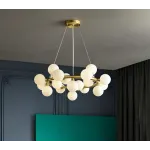 Подвесная люстра Milk Bubble Round Chandelier D70 от ImperiumLoft