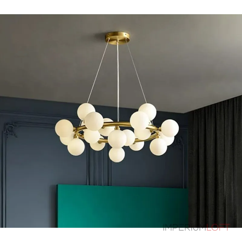 Подвесная люстра Milk Bubble Round Chandelier D70 от ImperiumLoft Подвесная люстра Milk Bubble Round Chandelier D70 от ImperiumLoft