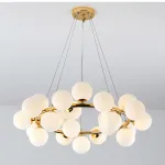 Подвесная люстра Milk Bubble Round Chandelier D70 от ImperiumLoft