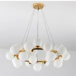 Подвесная люстра Milk Bubble Round Chandelier D70 от ImperiumLoft