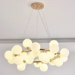 Подвесная люстра Milk Bubble Round Chandelier D70 от ImperiumLoft