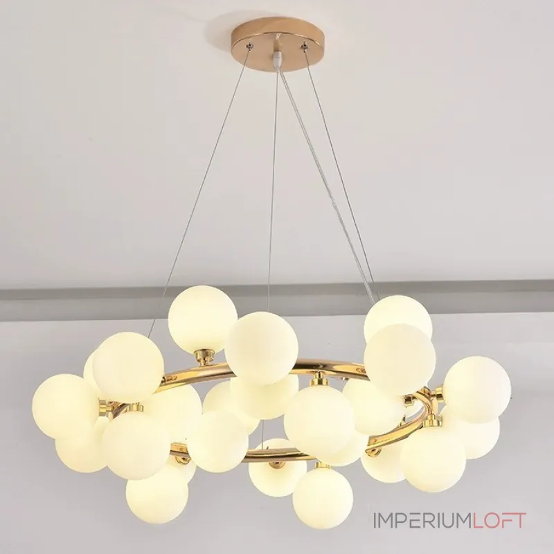 Подвесная люстра Milk Bubble Round Chandelier D70 от ImperiumLoft Подвесная люстра Milk Bubble Round Chandelier D70 от ImperiumLoft