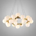 Подвесная люстра Milk Bubble Round Chandelier D70 от ImperiumLoft