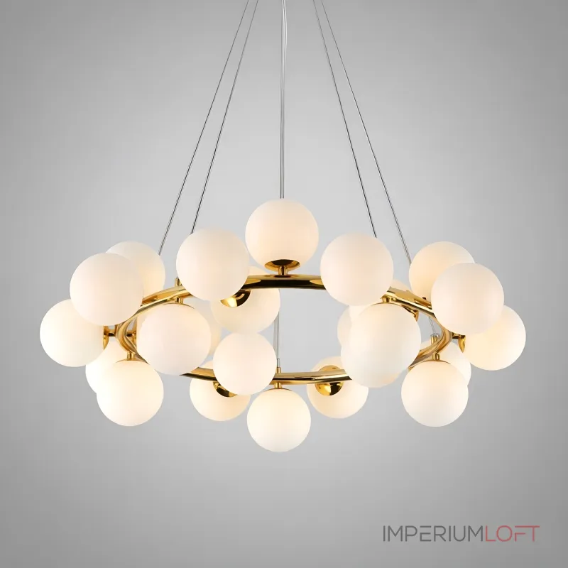Подвесная люстра Milk Bubble Round Chandelier D70 от ImperiumLoft Подвесная люстра Milk Bubble Round Chandelier D70 от ImperiumLoft