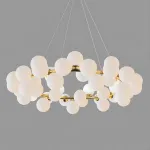 Подвесная люстра Milk Bubble Round Chandelier D100 от ImperiumLoft