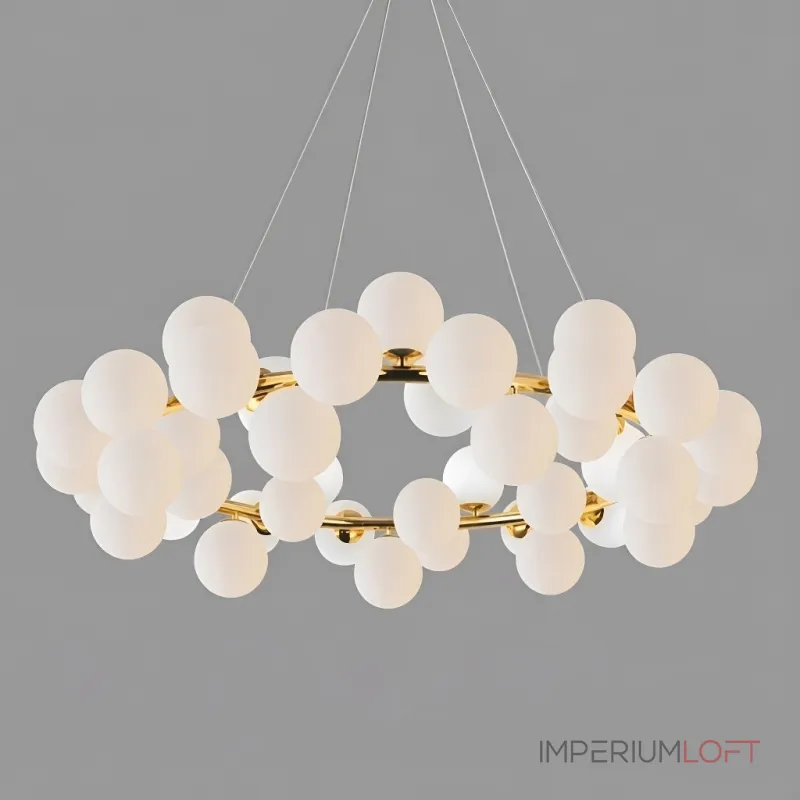 Подвесная люстра Milk Bubble Round Chandelier D100 от ImperiumLoft Подвесная люстра Milk Bubble Round Chandelier D100 от ImperiumLoft