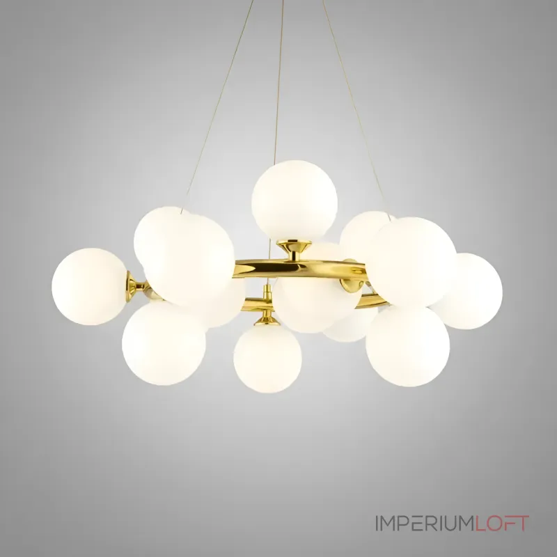 Подвесная люстра Milk Bubble Round Chandelier D56 от ImperiumLoft Подвесная люстра Milk Bubble Round Chandelier D56 от ImperiumLoft