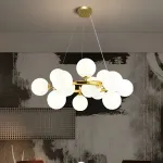 Подвесная люстра Milk Bubble Round Chandelier D56 от ImperiumLoft