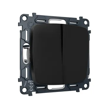 Комплект механизма 2-кл выключателя с самовозвратом Ambrella Volt OMEGA MO803050