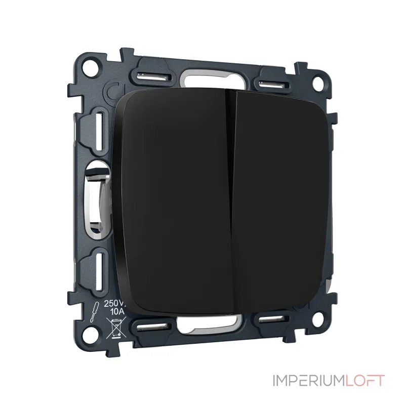 Комплект механизма 2-кл выключателя с самовозвратом Ambrella Volt OMEGA MO803050 от ImperiumLoft Комплект механизма 2-кл выключателя с самовозвратом Ambrella Volt OMEGA MO803050 от ImperiumLoft