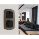 Комплект механизма 2-кл выключателя с самовозвратом Ambrella Volt OMEGA MO803050 от ImperiumLoft