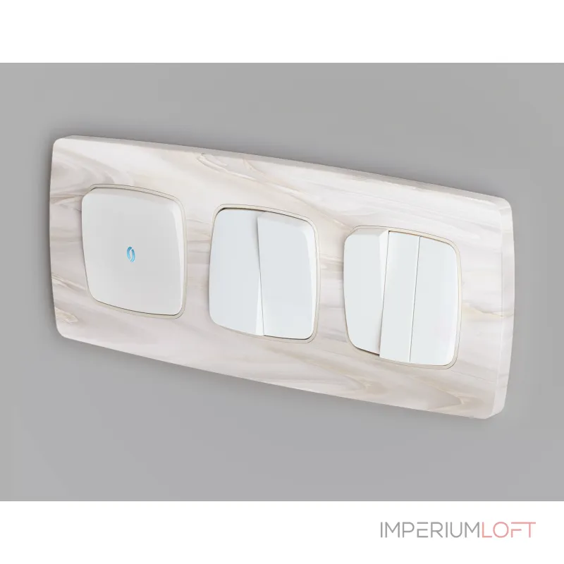 Комплект механизма 2-кл выключателя с самовозвратом Ambrella Volt OMEGA MO123050 от ImperiumLoft Комплект механизма 2-кл выключателя с самовозвратом Ambrella Volt OMEGA MO123050 от ImperiumLoft