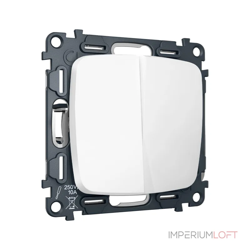 Комплект механизма 2-кл выключателя с самовозвратом Ambrella Volt OMEGA MO123050 от ImperiumLoft Комплект механизма 2-кл выключателя с самовозвратом Ambrella Volt OMEGA MO123050 от ImperiumLoft