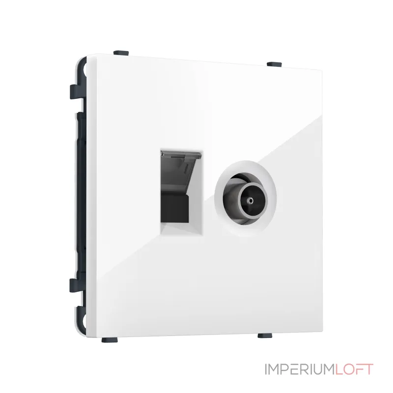 Комплект механизма розетки компьютерной + TV оконечной RJ-45 (8P8C) CAT6 Ambrella Volt SIGMA MS112510 Комплект механизма розетки компьютерной + TV оконечной RJ-45 (8P8C) CAT6 Ambrella Volt SIGMA MS112510