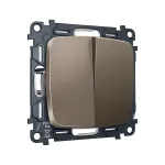 Комплект механизма 2-кл выключателя с самовозвратом Ambrella Volt OMEGA MO633050 от ImperiumLoft