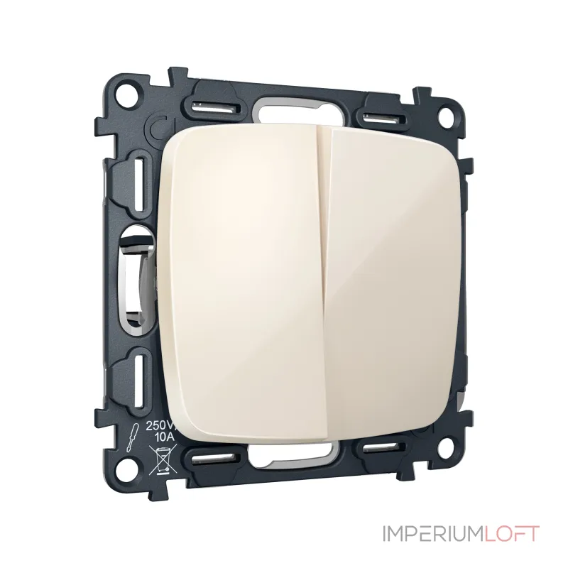 Комплект механизма 2-кл выключателя с самовозвратом Ambrella Volt OMEGA MO303050 от ImperiumLoft Комплект механизма 2-кл выключателя с самовозвратом Ambrella Volt OMEGA MO303050 от ImperiumLoft