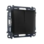 Комплект механизма 2-кл выключателя с самовозвратом Ambrella Volt ALFA MA803050 от ImperiumLoft