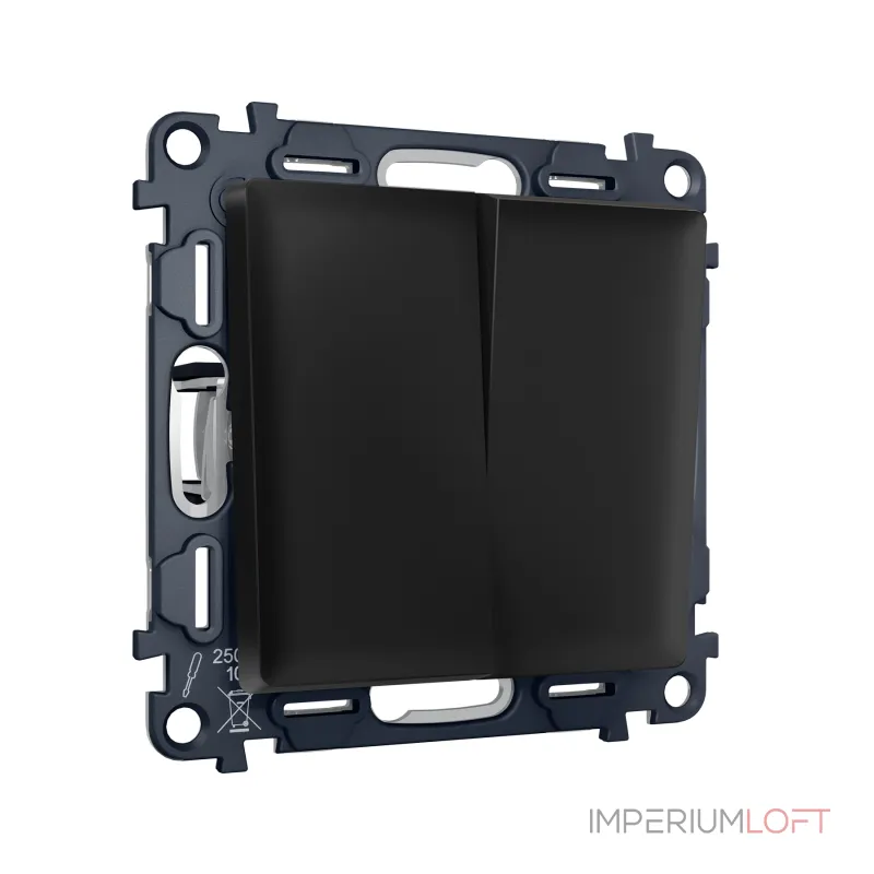 Комплект механизма 2-кл выключателя с самовозвратом Ambrella Volt ALFA MA803050 от ImperiumLoft