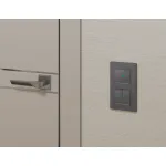 Комплект механизма 1-кл выключателя с самовозвратом с подсветкой 10000K Ambrella Volt ALFA MA652060 от ImperiumLoft