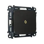 Комплект механизма 1-кл выключателя с самовозвратом с подсветкой 3200K Ambrella Volt OMEGA MO802050 от ImperiumLoft