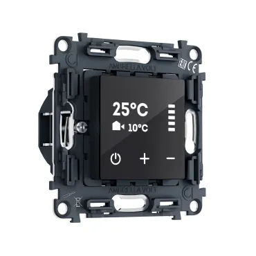 Механизм терморегулятора сенсорный с датчиком для теплого пола 16A-250V AC 3500W Ambrella Volt VM PR1387 Механизм терморегулятора сенсорный с датчиком для теплого пола 16A-250V AC 3500W Ambrella Volt VM PR1387