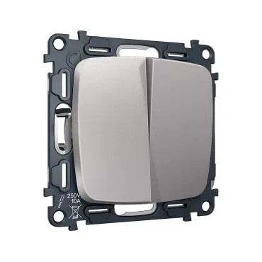 Комплект механизма 2-кл выключателя с самовозвратом Ambrella Volt OMEGA MO503050 Комплект механизма 2-кл выключателя с самовозвратом Ambrella Volt OMEGA MO503050