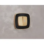 Комплект механизма 2-кл выключателя с самовозвратом с подсветкой 10000K Ambrella Volt OMEGA MO604060 от ImperiumLoft