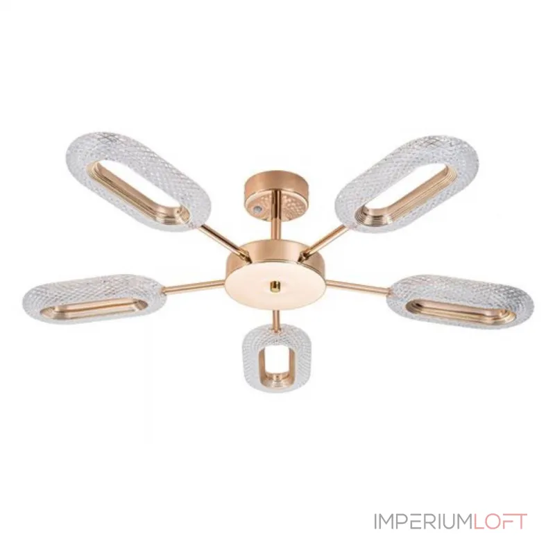 Потолочная люстра ARTE LAMP OVALE A2489PL-5GO