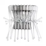 Накладной светильник Divinare Vetro 7565/02 AP-1 Цвет плафонов прозрачный Цвет арматуры никель от ImperiumLoft