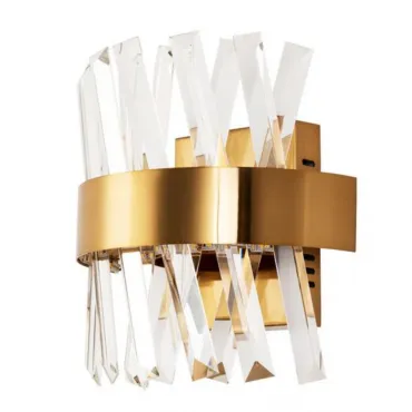 Накладной светильник Divinare Corona 1685/01 AP-1 Цвет плафонов прозрачный Цвет арматуры золото Накладной светильник Divinare Corona 1685/01 AP-1 Цвет плафонов прозрачный Цвет арматуры золото